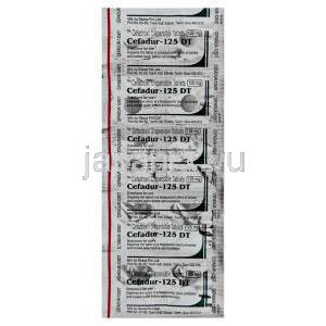 セファデュール Cefadur, ドルセファン ジェネリック, セファドロキシル 125mg 錠 (Ohara) 包装