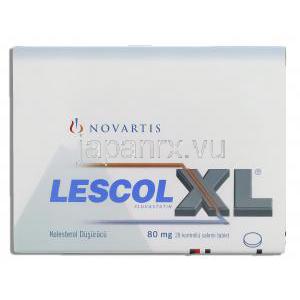 レスコールXL Lescol XL, ローコール ジェネリック, フルバスタチン 80mg (Novartis) 箱