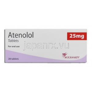 テノーミン ジェネリック, アテノロール 25mg 錠 (Wockhardt)