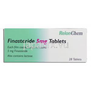 ジェネリック・プロスカー, フィナステライド 5mg 錠 (Relon Chem) 箱