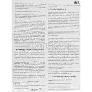 ジェネリック・プロスカー, フィナステライド 5mg 錠 (Relon Chem) 情報シート2
