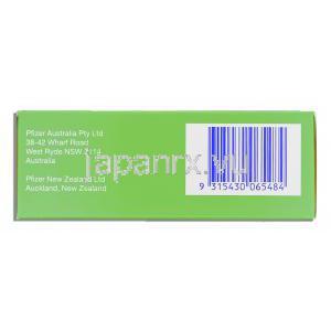 セレブレックス Celebrex, セレコキシブ 200mg カプセル (ファイザー社) 箱側面