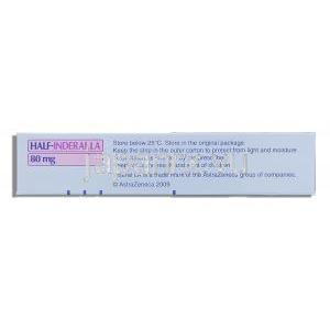 ハーフ・インデラルLA Half-Inderal LA, プロプラノロール 80mg カプセル （アストラゼネカ社） 保存方