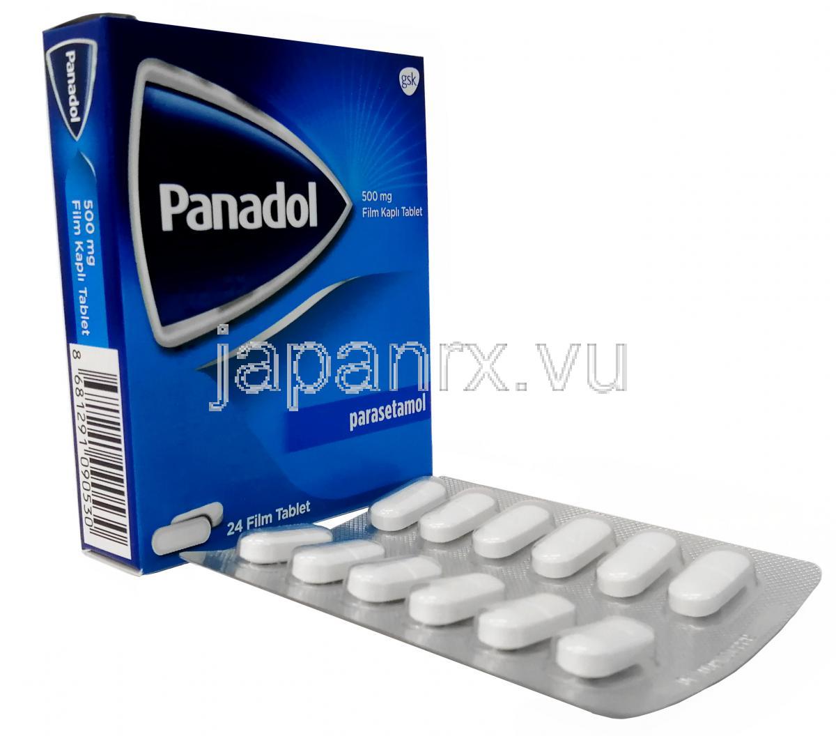 Panadol Regular, Paracetamol 500mg, GSK, Box, Blisterpack