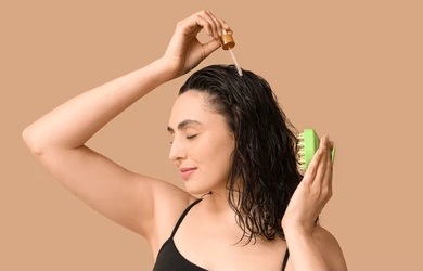 ヘアケア女性
