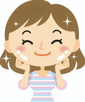 お肌すべすべ