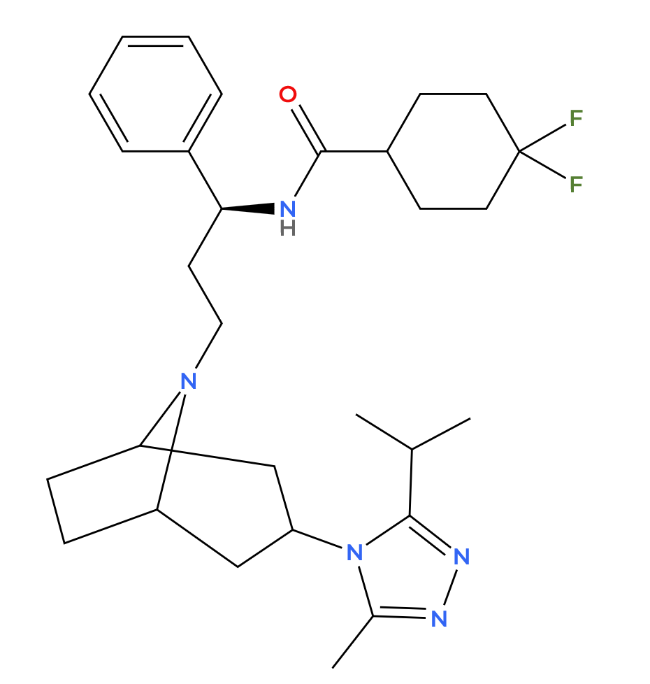 マラビロク(Maraviroc)の化学構造式